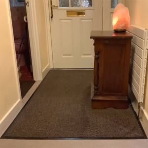 Velour Vinyl Mat Brown in Hallway Customer Photo