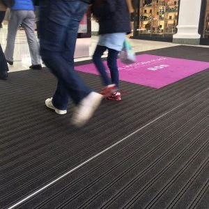 Premier Track Modular Entrance Matting Walked On Action