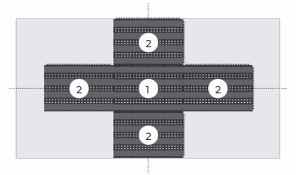 Premier Track Modular Entrance Matting 8 Premier Track Matting Tiles Installation Guide - Install from Centre