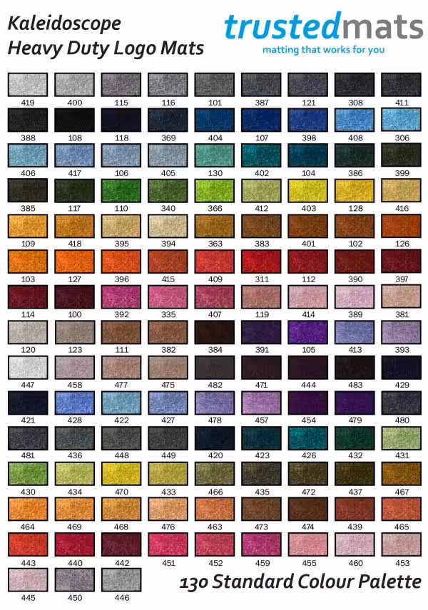 130-Colour-Swatch-Kaleidoscope-Heavy-Duty Kaleidoscope Heavy Duty Logo Mat Standard Colours