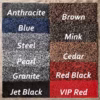 Shades Custom Heavy Duty Mats Colour Swatches