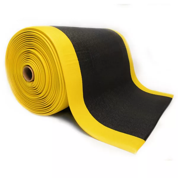 Apache Mills 2ft X ? Anti-Fatigue Ribbed Foam Mat - Industrial, Antistatic, Black (3/8" Thick)
