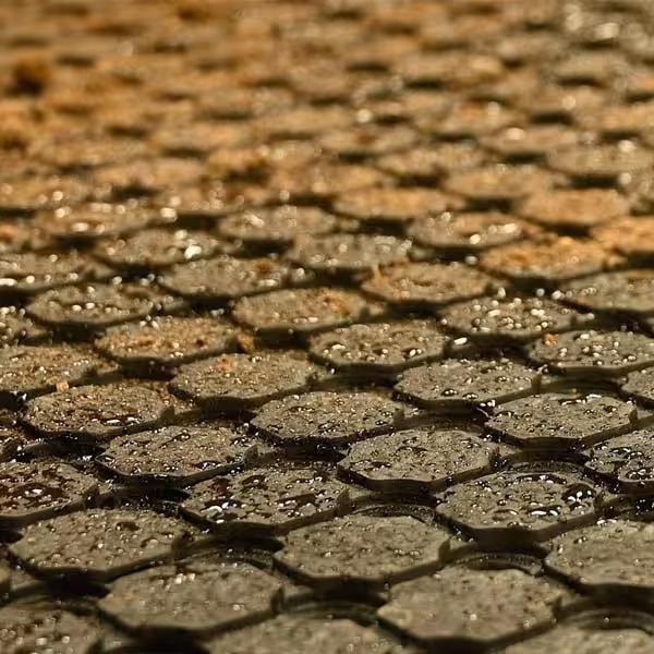 DRR-Close-Up-Wet Drainable Rubber Roll Matting Wet Area Close Up
