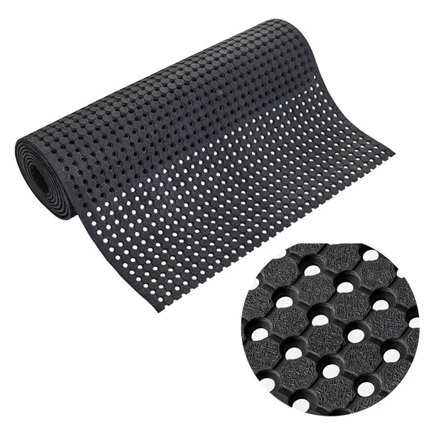 Heavy Duty Industrial Garage Floor Protector Mat – Anti-Slip Rubber, 0.1" Thick, Red