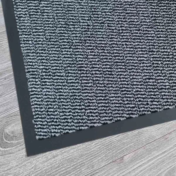 Velour Vinyl Door Mat Grey