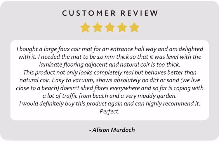 Customer Review Synthetic Coir Roll