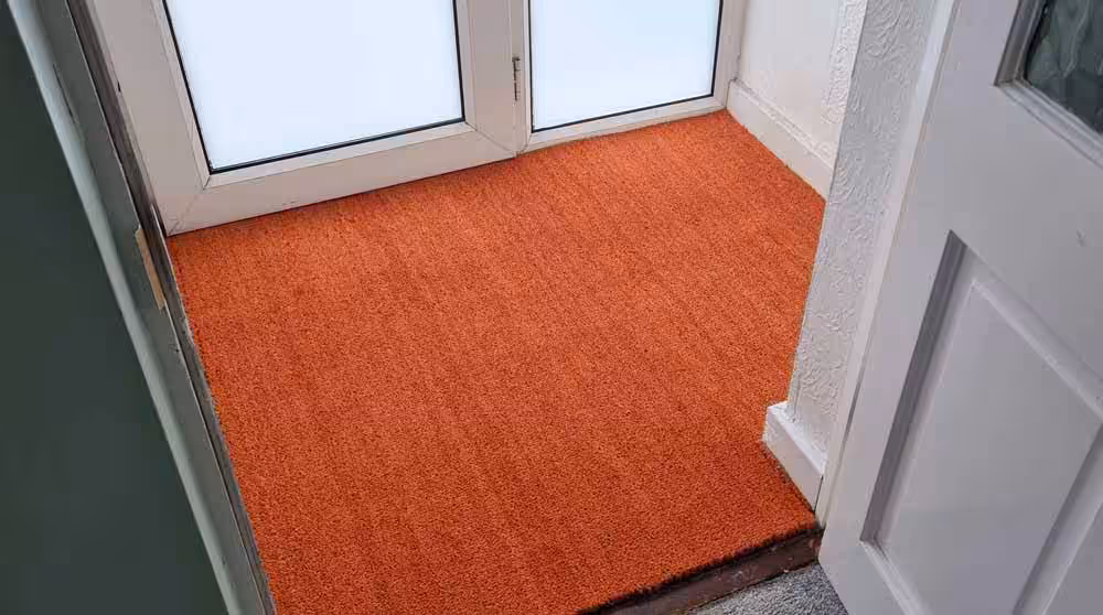 Premium Coir Roll Matting - Rust 2 PCR Premium Coir Roll Rust in Porch Area
