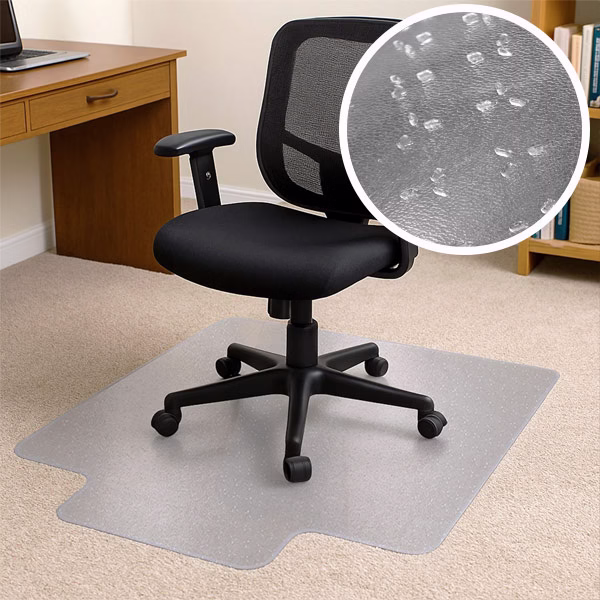 Chair Mat PVC Lipped TrYlok Main w Inset