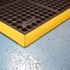 Interlock Flow Nitrile Rubber Matting Tiles Close Up With Edge