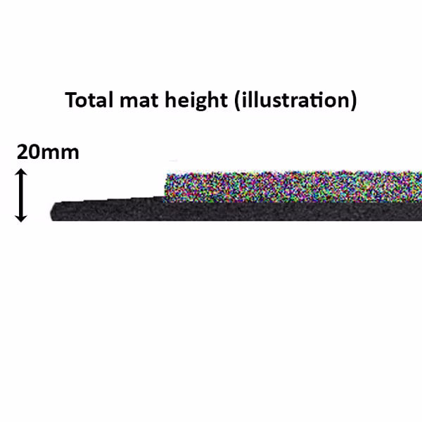 AW-20mm-Side-profile-with-height-label Side Profile Mat Height 20mm