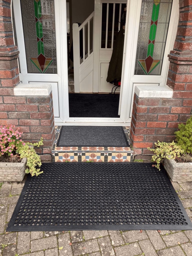 home door mat entrance system