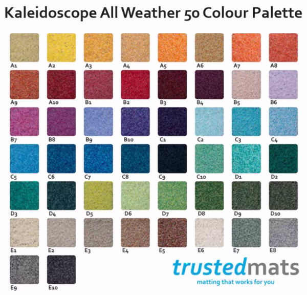 Kaleidoscope All Weather Logo Mat Standard Colours