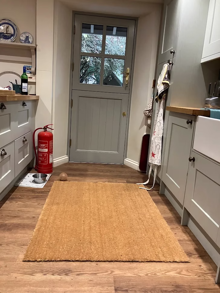 coir matting in domestic kitchen