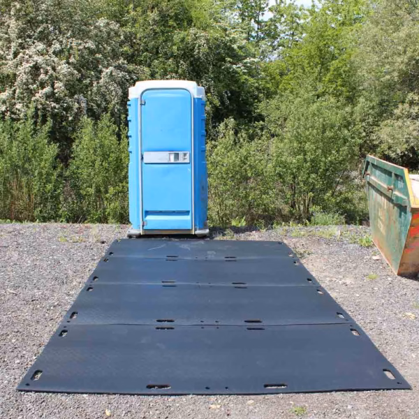 GS-35-GroundShield-Access-with-Portaloo GroundShield Access 35 Ground Protection Mat Reverse Side Portaloo