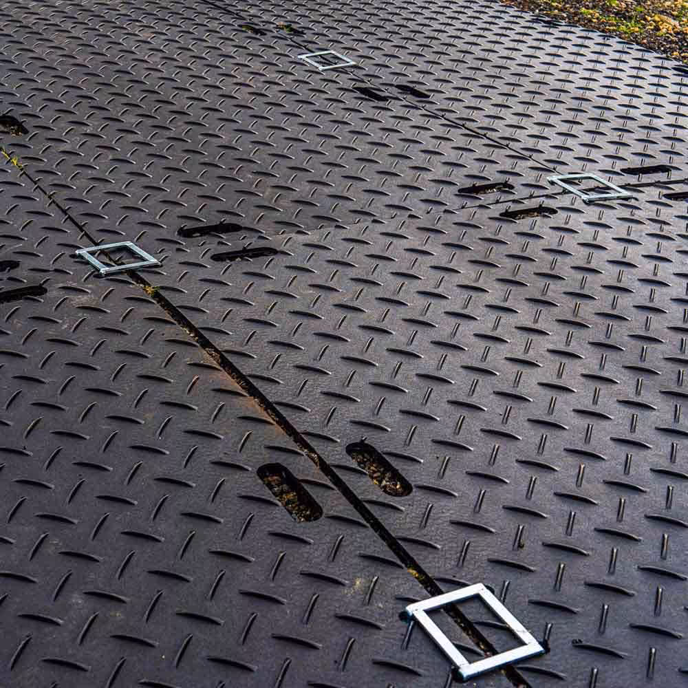Ground protection mat connectors